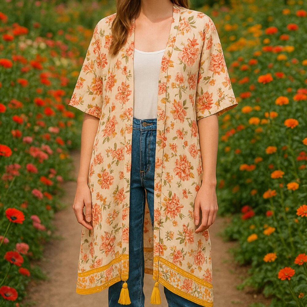 #325 FLORAL KIMONO
